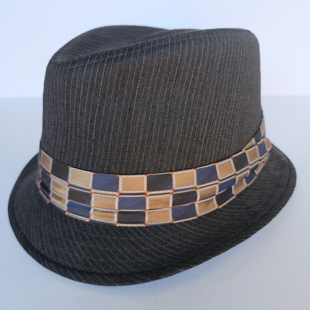 Vintage UBI Men's‎ Grey Fedora Hat sz Medium/Large - M1006.2